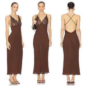 STONE COLD FOX LACE SLIP DRESS REVOLVE MAJORELLE HOUSE OF CB FOR LOVE LEMONS